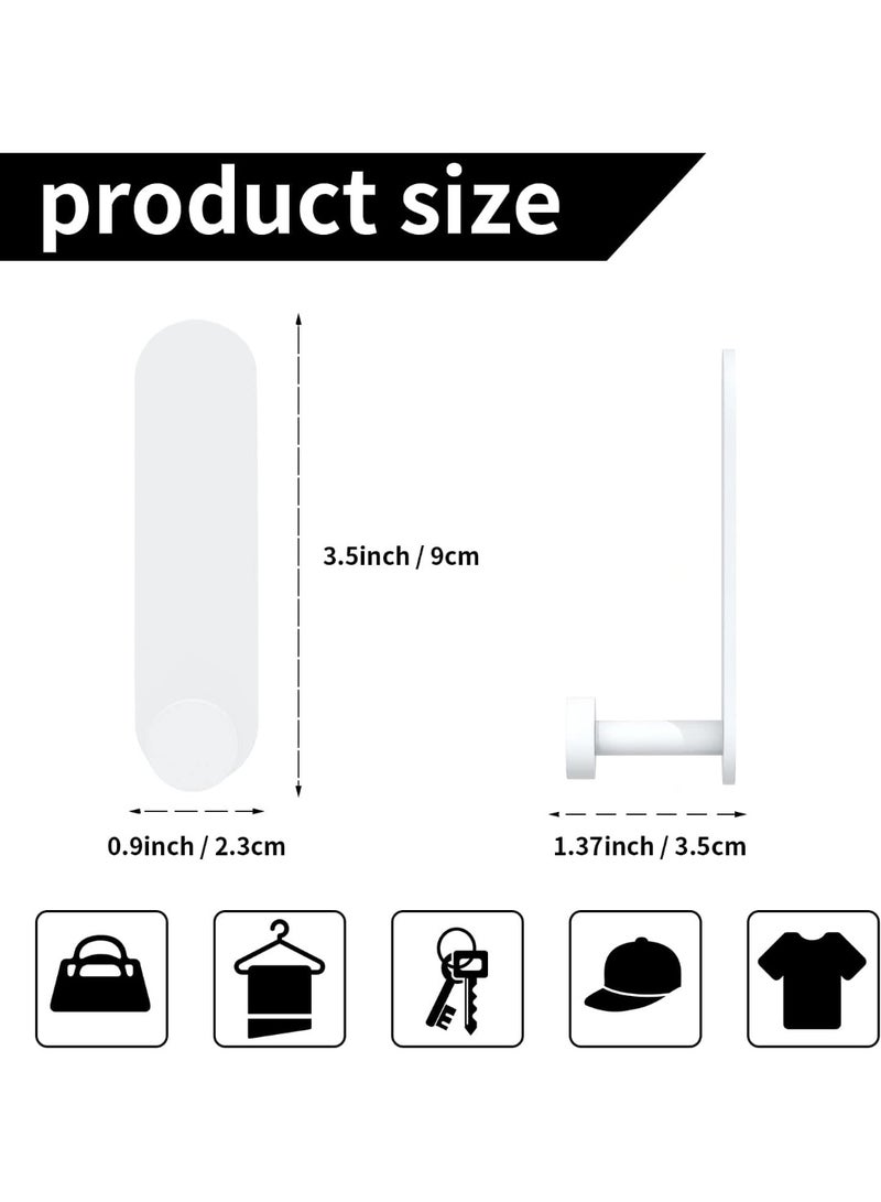 هومستر 4 قطع خطافات لاصقة - خطافات حائط من الألومنيوم الفضائي بدون حفر، حمالات قوية للمناشف والعباءات في الحمام والمطبخ - Image 3