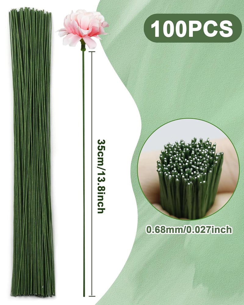 bolt bee Floral Wire Stems for Artificial Flower Making,Florist Wire,Flower Wires for Crafts,Alambre para Flores for Wreaths, Flower Arrangements and DIY Projects (26 Gauge (thin) 50pc) - Image 3