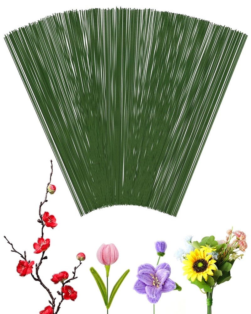 bolt bee Floral Wire Stems for Artificial Flower Making,Florist Wire,Flower Wires for Crafts,Alambre para Flores for Wreaths, Flower Arrangements and DIY Projects (26 Gauge (thin) 50pc) - Image 1