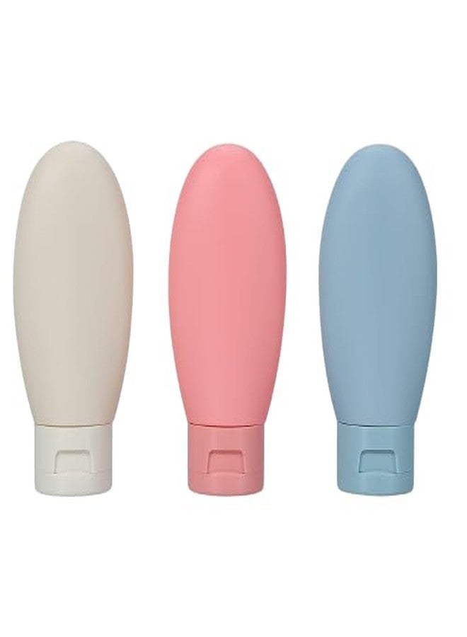 NIRVIK Travel Bottles for Toiletries, Pack of 3 Shampoo Bottle Set, Small Leakproof Mini 60ml - Image 1