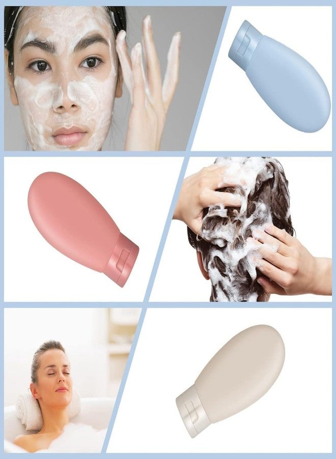 NIRVIK Travel Bottles for Toiletries, Pack of 3 Shampoo Bottle Set, Small Leakproof Mini 60ml - Image 4