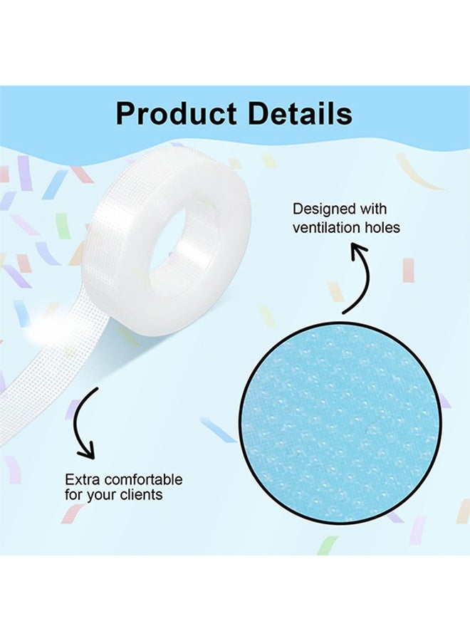 Generic 4 Rolls PE Eyelash Tape, Adhesive Fabric Eyelash Tapes, Adhesive Breathable Micropore Fabric Tape for Eyelash Extension Supply,9 m/10 Yard Each Roll (Transparent)  - Image 3