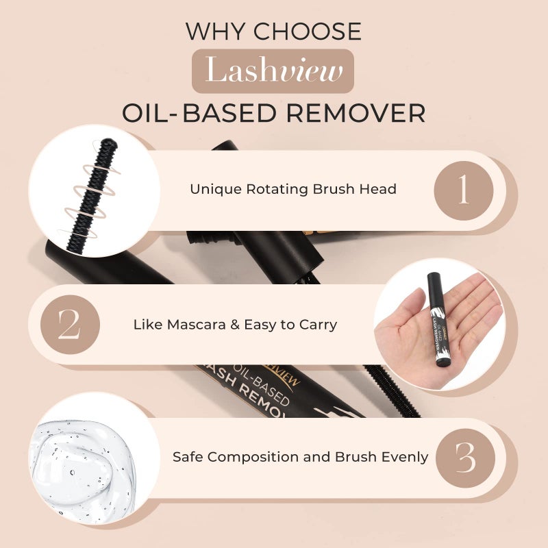 LASHVIEW Lash Remover, Cluster Lash Glue Remover, DIY Eyelash Extension, False Eyelashes Self-Use Gentle Soothing Non-Irritating Eye Cleanser Oil 5ML - Image 5