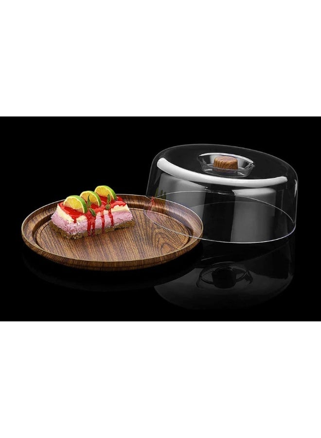 Evelin Cake Serving Tray With Dome Cover Pastry Cake Dish - Image 2