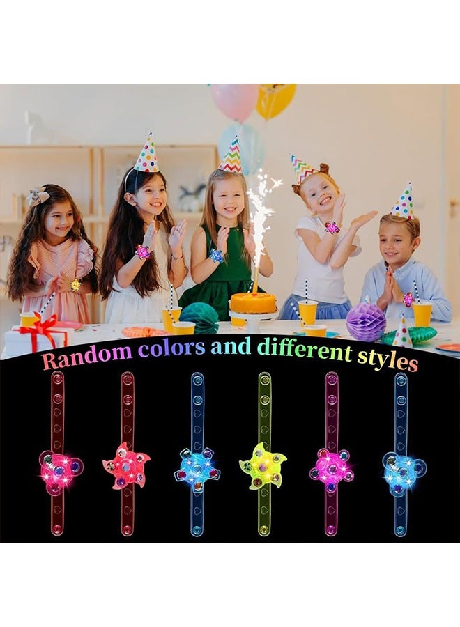 جيوستوس 8 حزمة LED LED UP Fidget Spinner Party Party Ford For Kids 4-8 8-12 ، Glow in the Dark Party Supplies ، Hildrict Priday ، Treasure Box Toys for Classroom ، Carnival Ruds (Multicolour) - Image 5