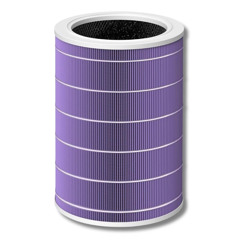CRYSENDO Crysendo Replacement HEPA Filter Compatible with Xiaomi Mi 4 Air Purifier HEPA Active Carbon Integrated Filter with RFID Purple  - Image 1