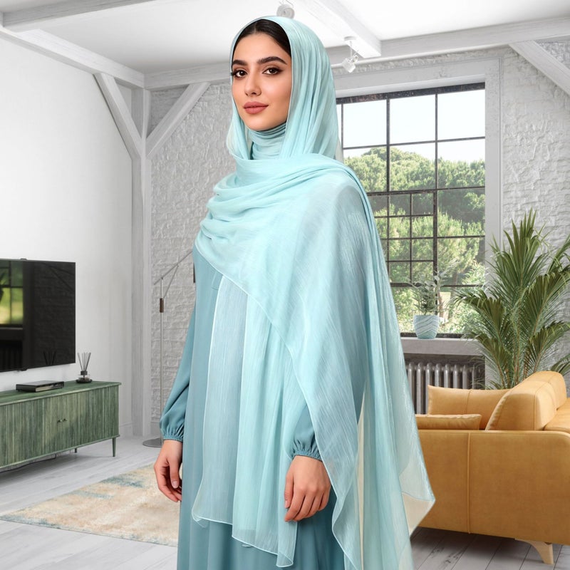 وشاح طويل مسامي ومنعش بطول 180 سم مع حماية من الشمس ومقاومة للغبار - Image 2