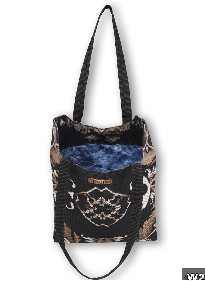 Gharibo Bags Casual Printed Satin Tote Bag  - Image 3