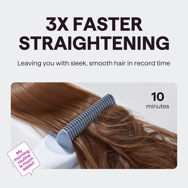 wavytalk Pro Steam Hair Straightener Brush, Steamline Pro 3 in 1 Straightening Brush, Steam Reduces Damage, Nourishes Hair, and Expedites Straightening - Image 5
