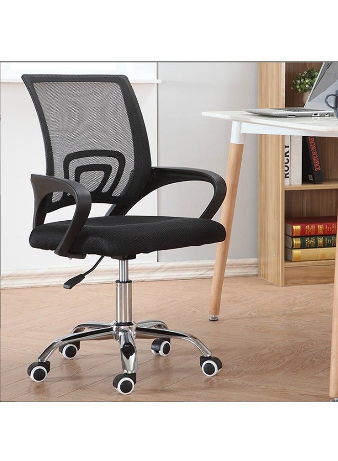 JCB CHIC Office Chair,Comfort Ergonomic Height Adjustable Desk Chair with Lumbar Support Backrest Black - Image 1