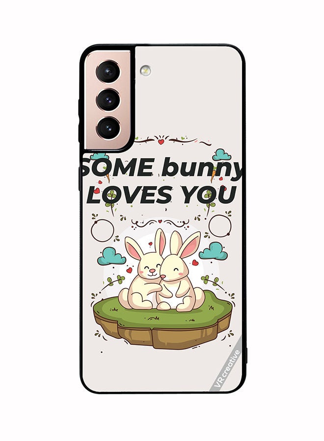 VR CREATIVE Protective Case Cover For Samsung Galaxy S21 5G Love Bunny Design Multicolour - Image 1