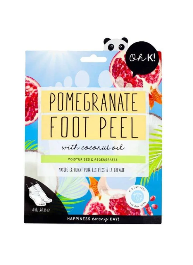 اوه كي Pomegranate & Coconut Oil  Peeling Foot Mask