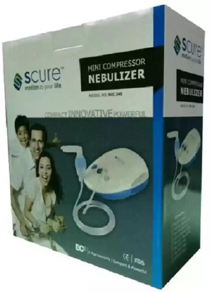 Anmol S Cure NEC 240 Nebulizer Machine Kit for Adults and Kids with Mask, White - Image 3
