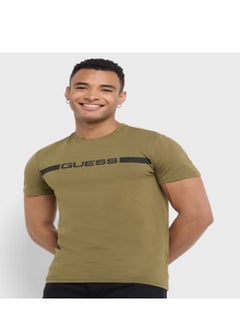 GUESS Logo Detailed Crew Neck Short Sleeve T-Shirt  - Image 1