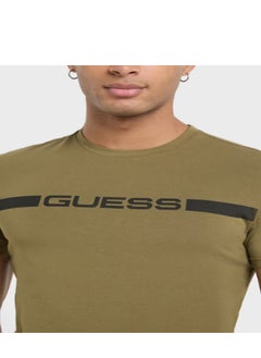 GUESS Logo Detailed Crew Neck Short Sleeve T-Shirt  - Image 3
