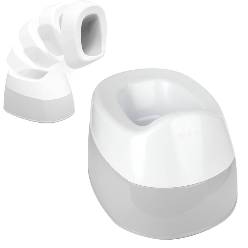 The First Years Potty Training Urinal and Potty System - 2-in-1 Toddler Urinal and Potty Training Toilet Seat - Adjustable Toddler Toilet Ages 18 Months and Up - Image 1