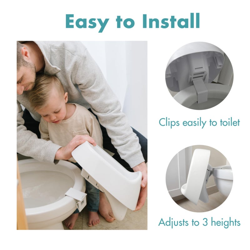 The First Years Potty Training Urinal and Potty System - 2-in-1 Toddler Urinal and Potty Training Toilet Seat - Adjustable Toddler Toilet Ages 18 Months and Up - Image 4