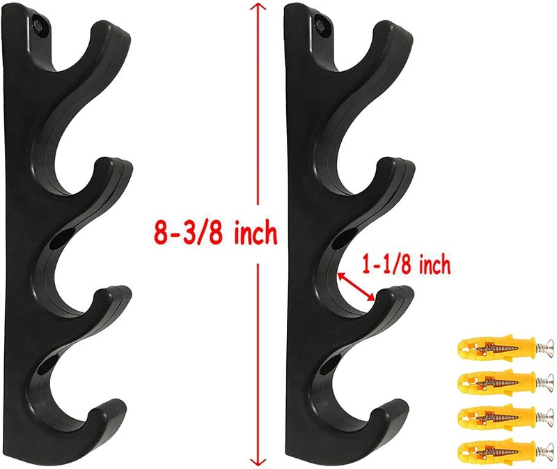 AUXPhome Golf Clubs Organizers Golf Club Display Shelf Golf Clubs Stand Wall Mount Rack Storage Holder Golf Putter Stand, Golf Club Display Cases Bracket - Holds up to 4 Golf Clubs - No Golf Clubs - Image 2