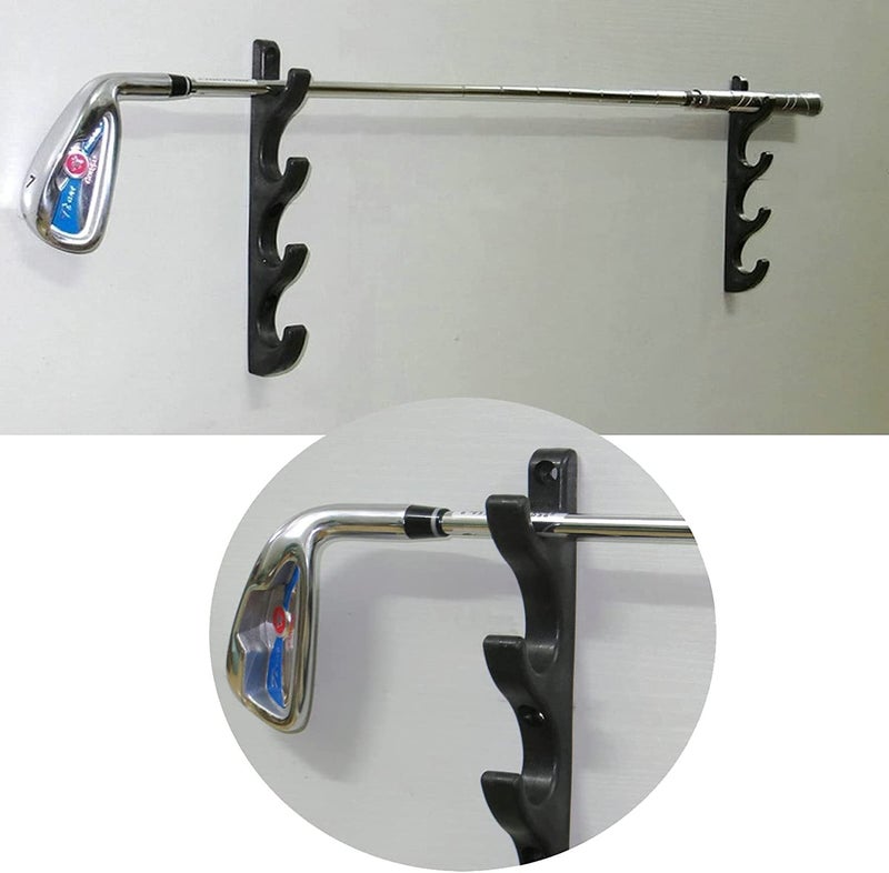 AUXPhome Golf Clubs Organizers Golf Club Display Shelf Golf Clubs Stand Wall Mount Rack Storage Holder Golf Putter Stand, Golf Club Display Cases Bracket - Holds up to 4 Golf Clubs - No Golf Clubs - Image 3