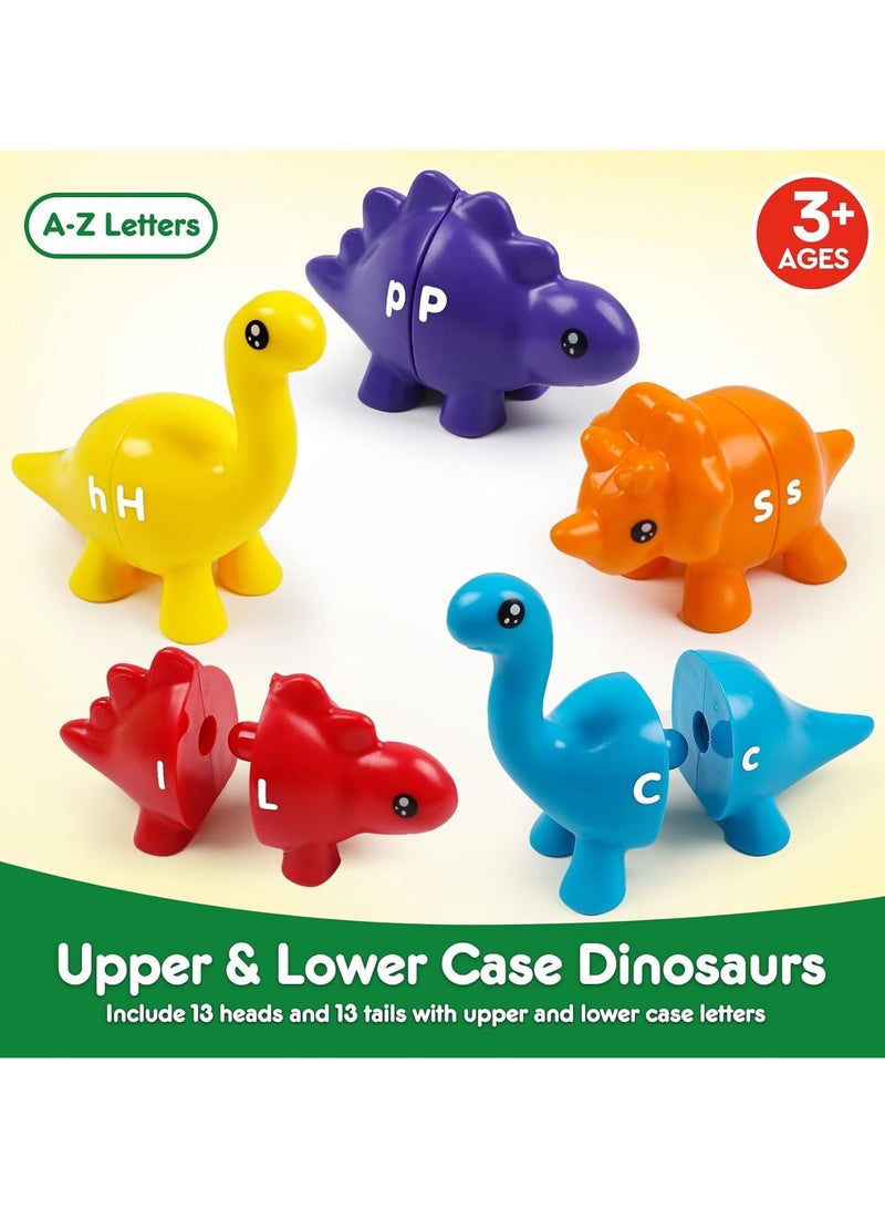 general Educational Toddler Learning Toys for Ages 2-4 3-5 Boys Girls Dinosaur Alphabet Matching Games ABC Uppercase Lowercase Preschool Toys Gift Set - Image 2