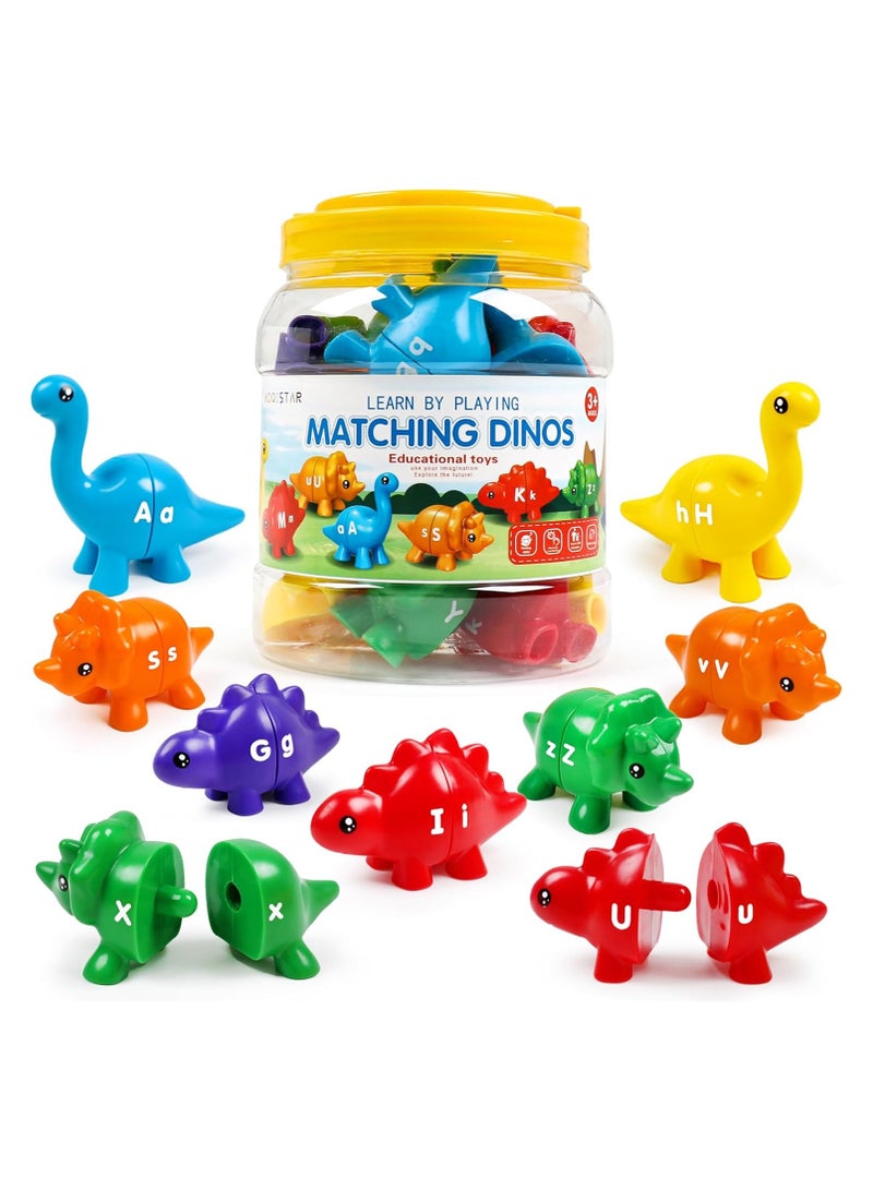 general Educational Toddler Learning Toys for Ages 2-4 3-5 Boys Girls Dinosaur Alphabet Matching Games ABC Uppercase Lowercase Preschool Toys Gift Set - Image 1