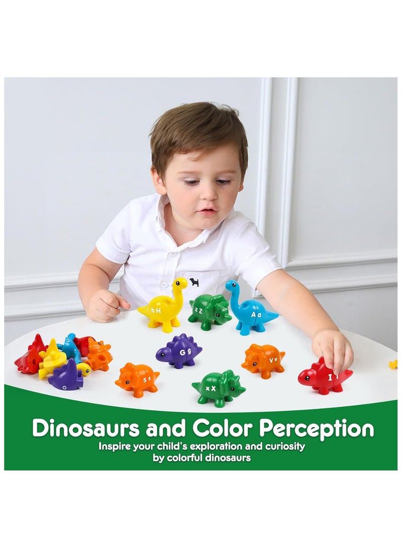 general Educational Toddler Learning Toys for Ages 2-4 3-5 Boys Girls Dinosaur Alphabet Matching Games ABC Uppercase Lowercase Preschool Toys Gift Set - Image 4