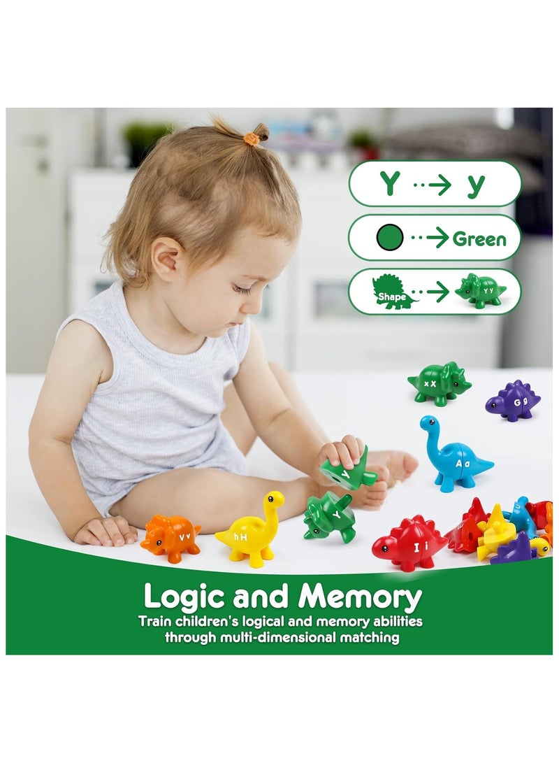 general Educational Toddler Learning Toys for Ages 2-4 3-5 Boys Girls Dinosaur Alphabet Matching Games ABC Uppercase Lowercase Preschool Toys Gift Set - Image 5