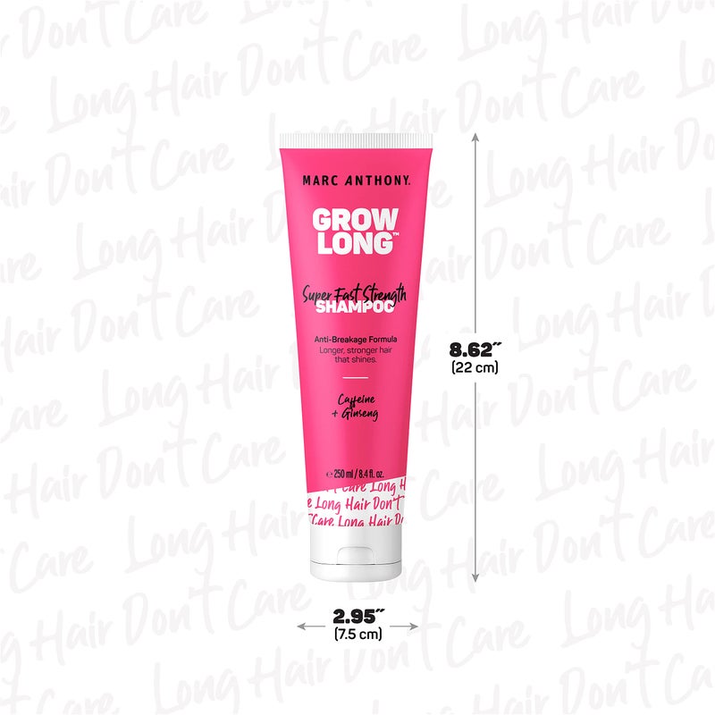 Marc Anthony Strengthening Biotin Shampoo, Grow Long Anti-Frizz, Anti-Breakage & Nourishing Formula For Split Ends - Vitamin E, Caffeine & Ginseng for Dry & Damaged Hair - Image 4