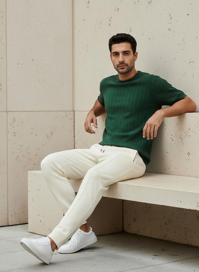 Iconic Men Slim Fit Joggers with Pockets - Image 5