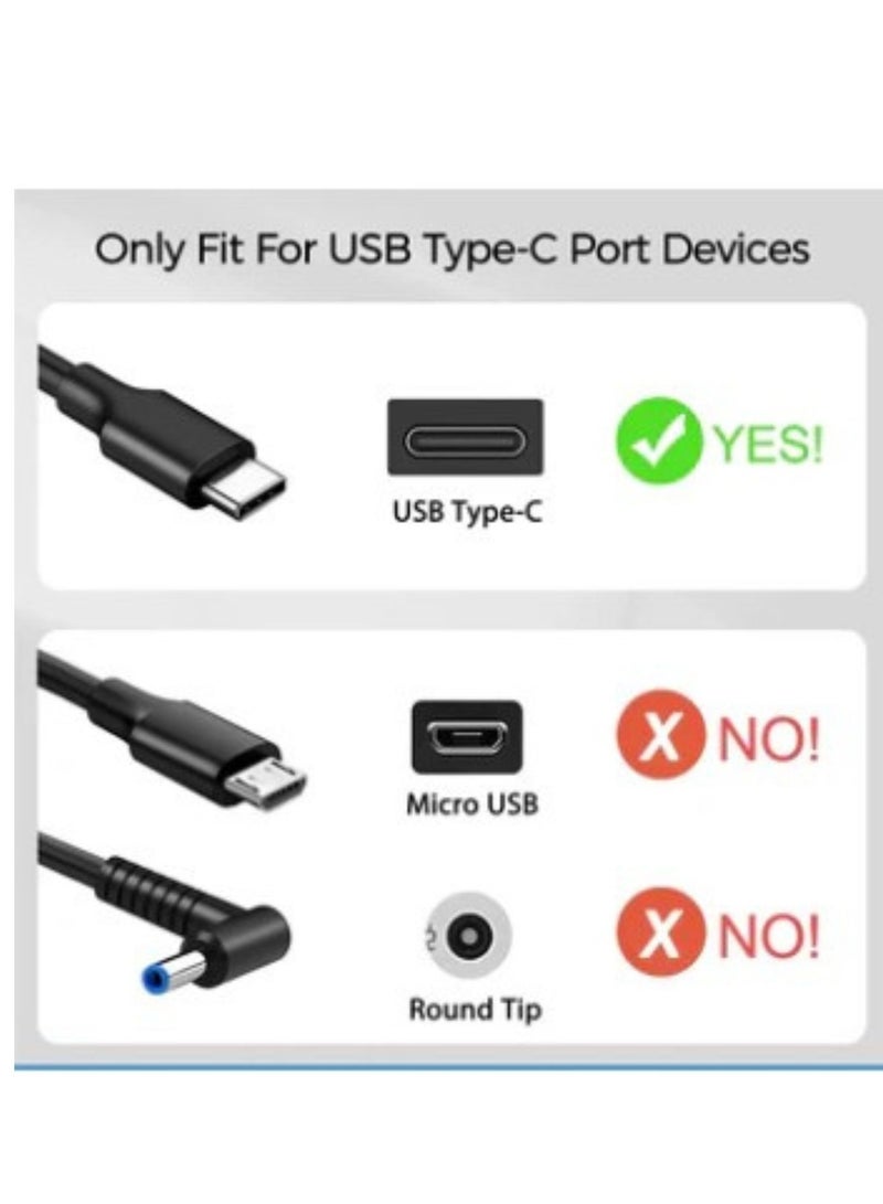 Terabyte Universal Laptop Charger PD 100W 90W USB C Power Adapter, Type C Power Supply Cord for MacBook Lenovo Dell HP Gateway Asus Acer Samsung LG Sony Monitor TV and More Type C Devices C0077 - Image 2