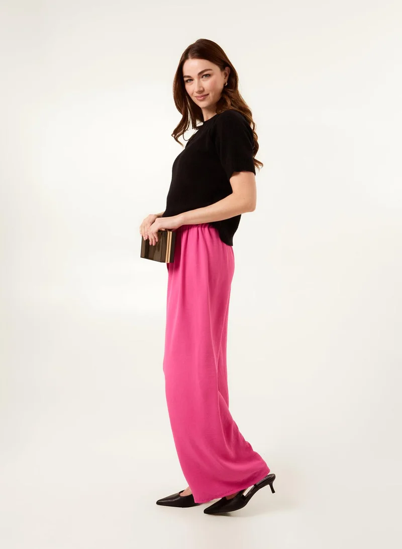 بلو فانيلا Drawstring Wide Leg Trousers