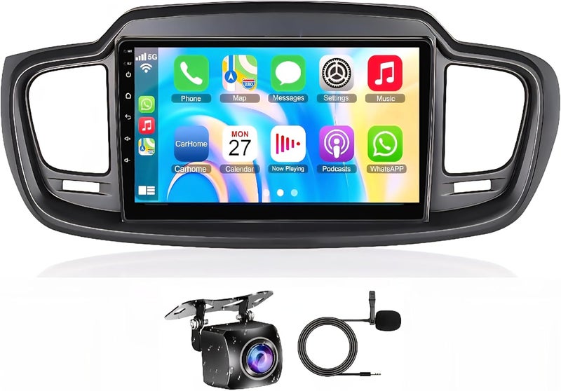 Vierex Fit Kia Sorento Car Stereo Sorento MK3 Android Screen 2015-2020, Wireless CarPlay,Android Auto GPS Navigation, WiFi, Bluetooth,DSP 4G AHD Camera (4+32GB Carplay 8CORE) - Image 1