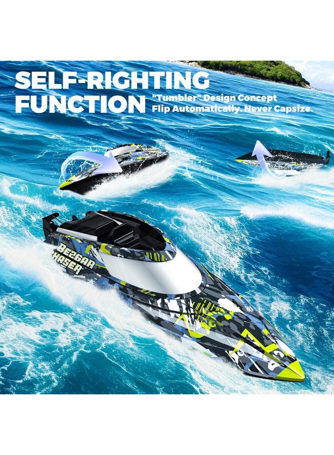 BEZGAR TX123 Remote Control Boats - Fast Speed RC Boat 32+ KPH with A Portable Suitcase for Lakes & Pools & Salt Water, Summer Toys for Adults and Ideal Gifts for Kids Boys Age 6 7 8-12 Years Old - Image 2