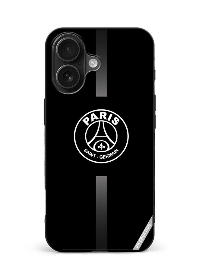 Protective Case Cover For Apple iPhone 16 Plus Paris Saint-Germain Design Multicolour