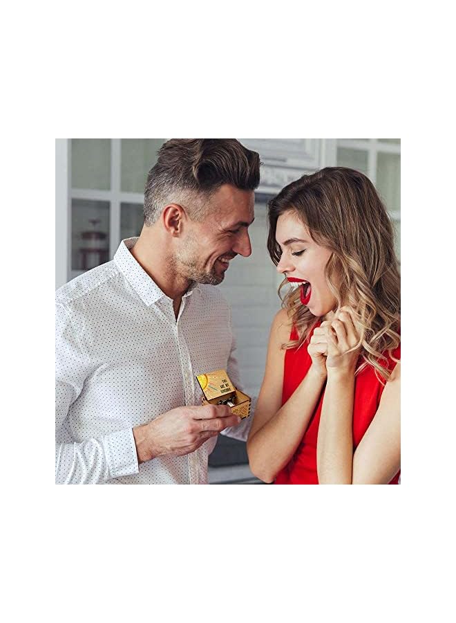 Zaboon Are My Sunshine Wood Music Box Laser Engraved Vintage Wooden Hand Crank Music Box Giftsfor Wife/Daughter/Son For Birthday/Annivery/Wedding/Valentine/Mother'S Day - Image 4