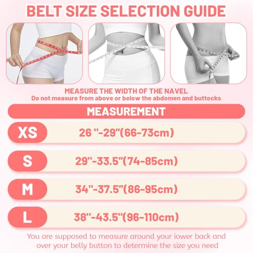 GurZinn 7 MM Leather Fitness Weight Lifting Belt for Women with 4 Inches Padded Lumbar Support for Power Lifting Workout & Squats Exercise(Pink/XS) - Image 5