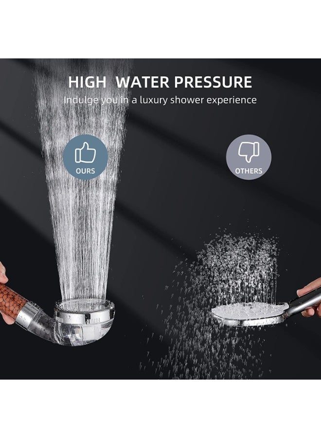 SHOWER Vitamin C Filter Shower Head with Hose & Replacement Filters - Filtered Shower Head - Hard Water Softener - Chlorine & Flouride Filter - Universal Shower System - Helps Dry Skin & Hair Loss - Image 4