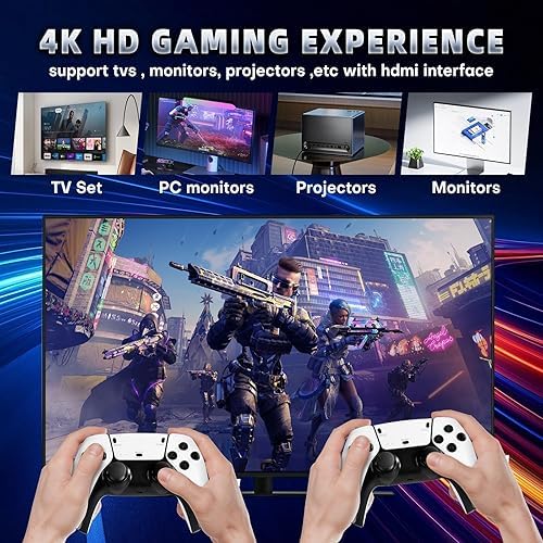 SMARTCAM M15 pro 2.4G Wireless Game Controller & 4K Game Stick | HDR 3D Gaming | Dual Rocker | Pro Gaming Chip | Long-Range Play | TV Compatible | Classic & Modern Games.. (White) - Image 5