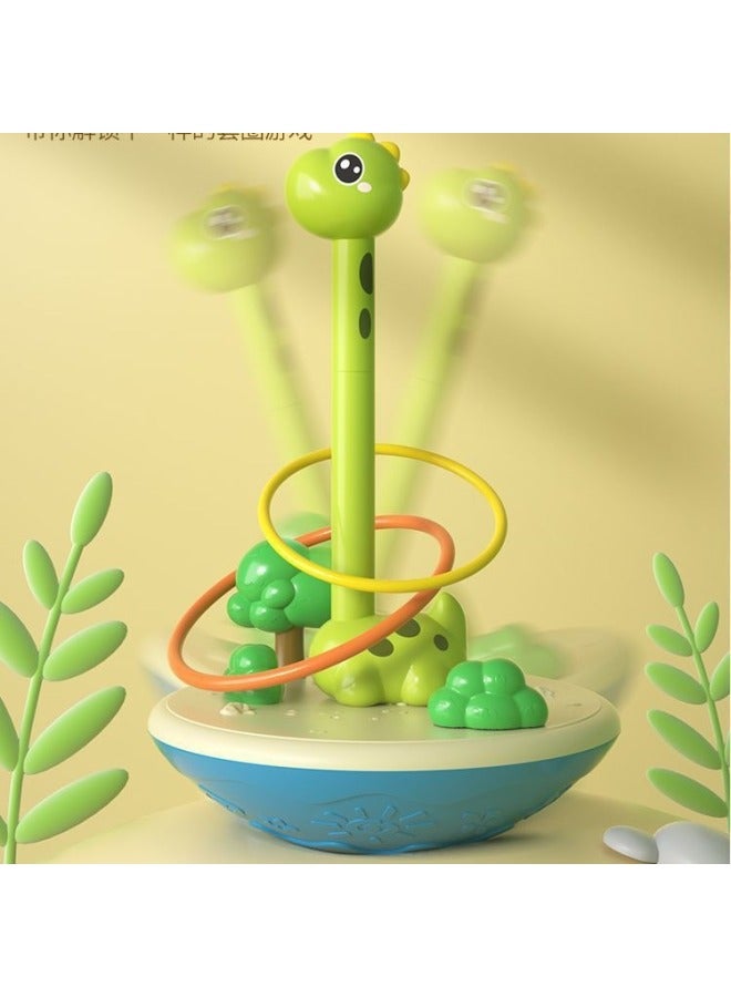 Children's Throwing Loop Loop Rabbit Loop Stacking Tumbler Toy Parent-Child Interactive Indoor And Outdoor Game-Color:Tumbler  Adjustable Height 9 Circles