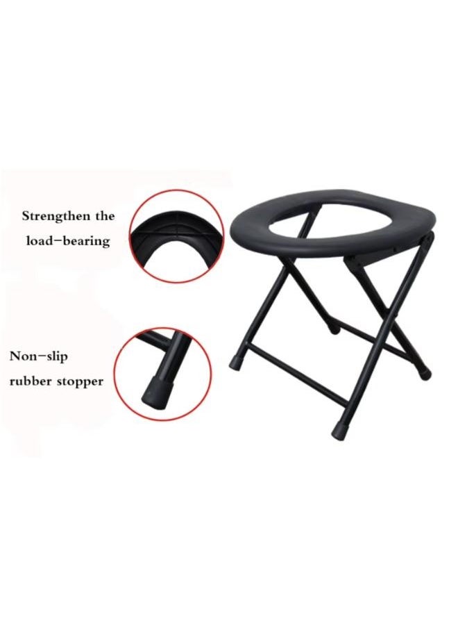 Generic Foldable Outdoor Portable Camping Toilet Stool Outdoor Folding Travel Camping Fishing Toilet  - Image 3
