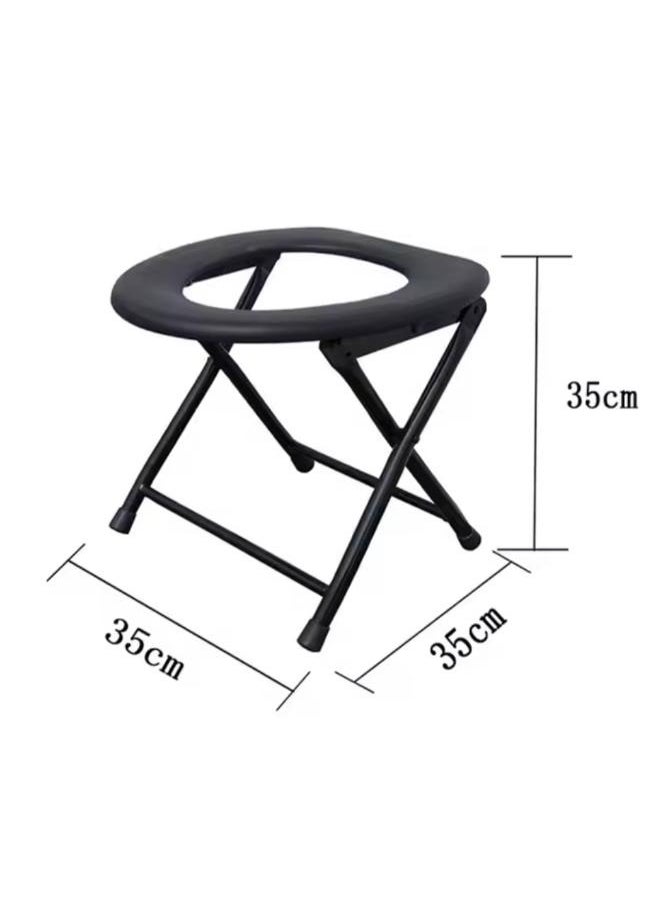Generic Foldable Outdoor Portable Camping Toilet Stool Outdoor Folding Travel Camping Fishing Toilet  - Image 2