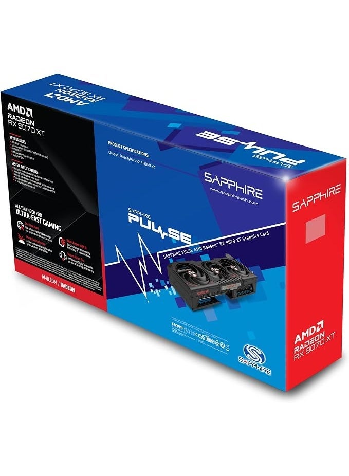 Sapphire PULSE AMD RADEON RX 9070 XT GAMING 16GB DUAL HDMI/DUAL DP - Image 4