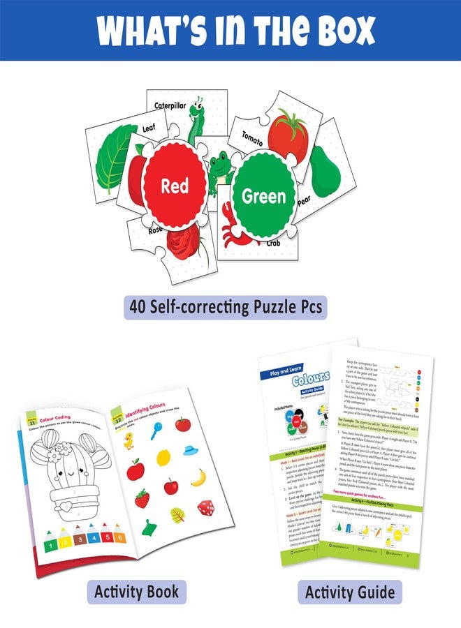 Little Berry Kid Set Of Colours Play & Learn Jigsaw Puzzle (40 Pieces), Brain Boosting Activity Book | 5 Different Puzzle Games | Learning & Educational Toy For Boys And Girls Above 3 Years - Image 3