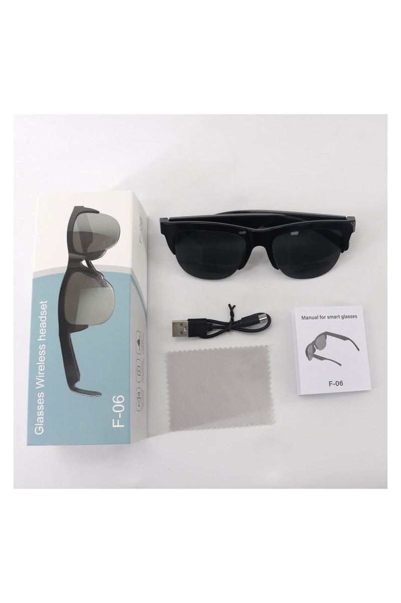 Bluetooth Sunglasses F06 – HD UV Protection with Music & Call Function, Touch Control, HiFi Sound - Image 3