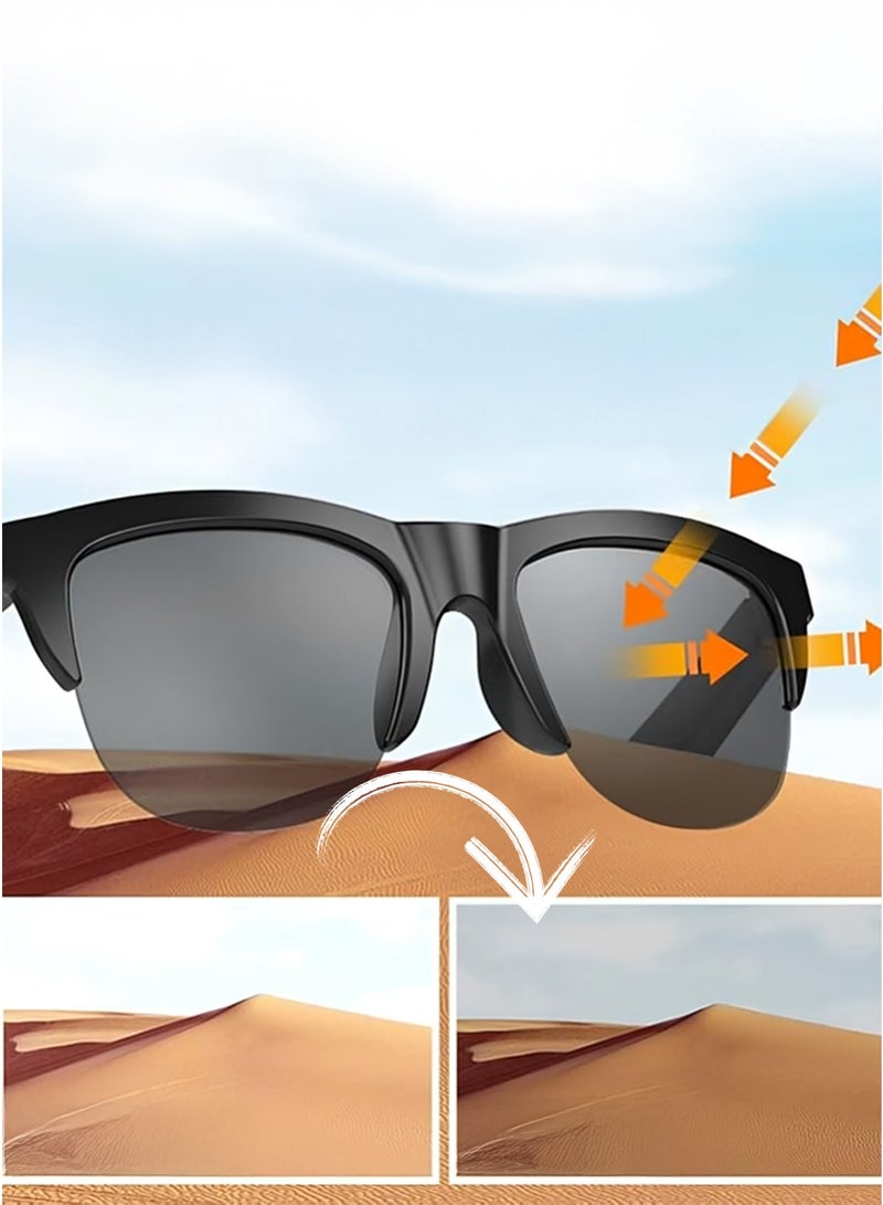 Bluetooth Sunglasses F06 – HD UV Protection with Music & Call Function, Touch Control, HiFi Sound - Image 2