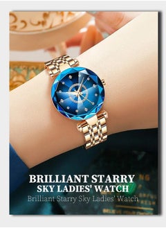 SENO A lady's charm quartz watch with a stainless steel band and diamond-studded dial, it's a simple, stylish, and luxurious timepiece for women.  - Image 3