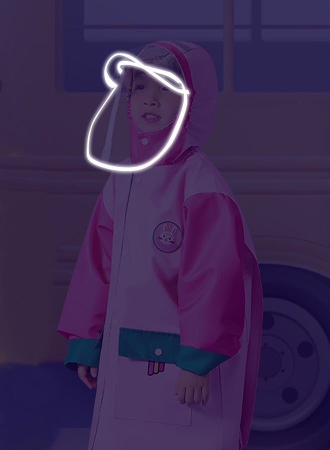 LITTLE SURPRISE BOX Little Surprise Box, Pink Donut unicorn knee length raincoat for kids-L  - Image 5