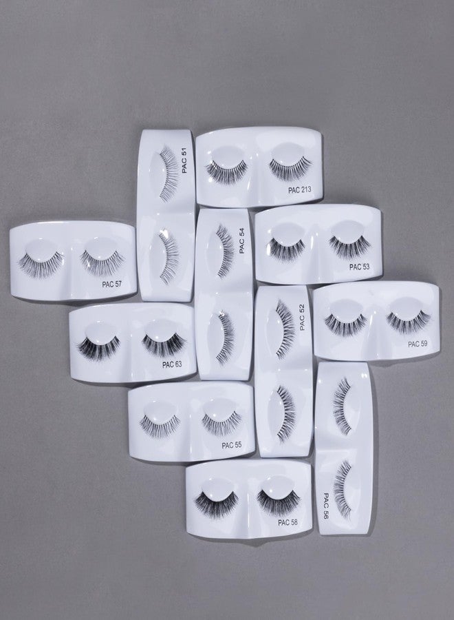 PAC Tapered Eye Lashes for Women (53) | Eye Makeup | Cotton Fake Lashes | No Chemicals or Dyes | Long, Reusable, 3D Natural False Eyelashes Extension (Pack of 1) - Image 4