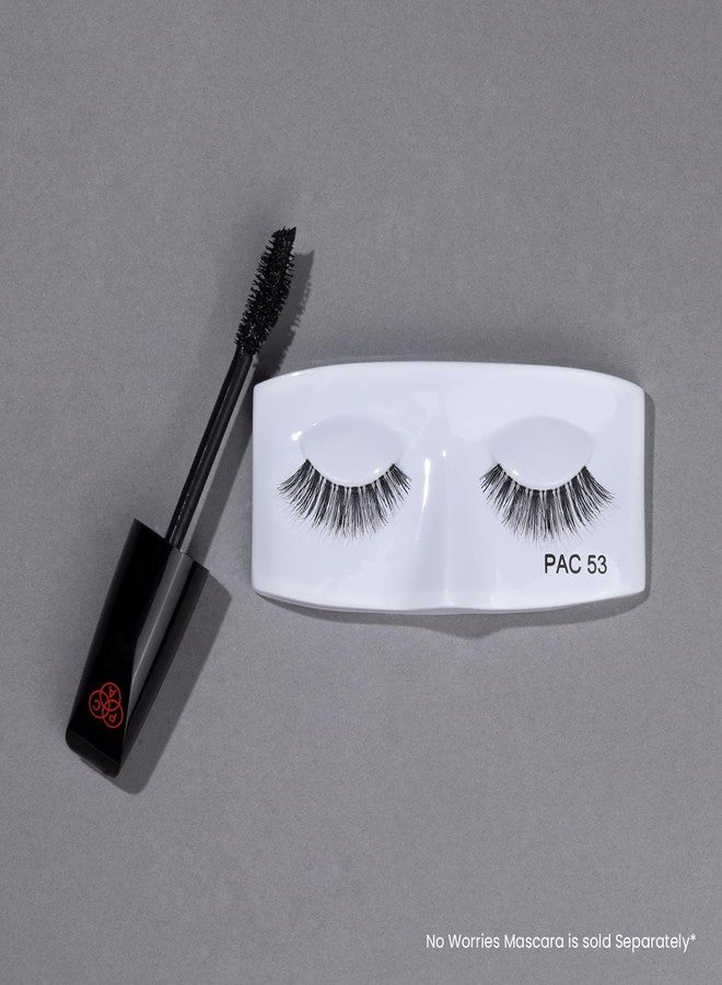 PAC Tapered Eye Lashes for Women (53) | Eye Makeup | Cotton Fake Lashes | No Chemicals or Dyes | Long, Reusable, 3D Natural False Eyelashes Extension (Pack of 1) - Image 3