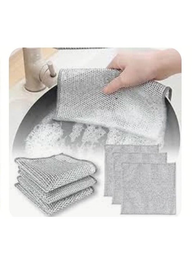 3 قطع من فوط الأطباق السلكية (بديل لفوط الأطباق العادية) غير قابلة للخدش - Image 1